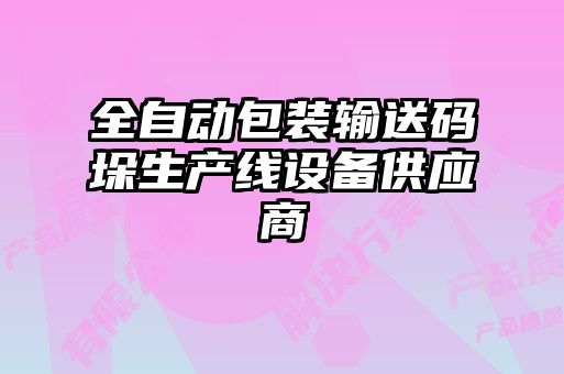 全自動(dòng)包裝輸送碼垛生產(chǎn)線(xiàn)設(shè)備供應(yīng)商