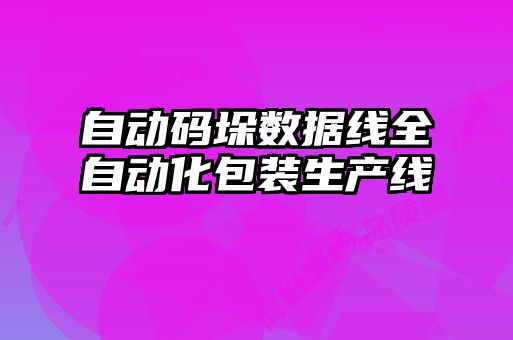 自動(dòng)碼垛數(shù)據(jù)線(xiàn)全自動(dòng)化包裝生產(chǎn)線(xiàn)